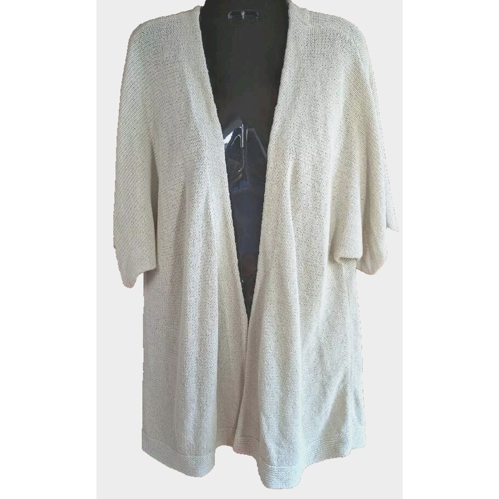 Women J Jill Cardigan Sweater S Petite Open Silk Blend Short Slv Boho Minimalist